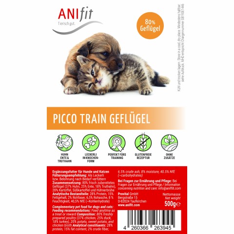 Cat Dog Snacks Picco Train Poultry 500g 1 Piece -3- Anifit